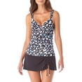 thumbnail image 1 of Anne Cole - Twist Front Underwire Tankini Swim Top, 1 of 3