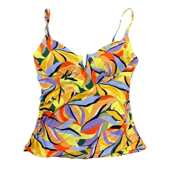 Anne Cole Women's Adjustable Strap Tankini Swim Top (Sea Grass, XS)