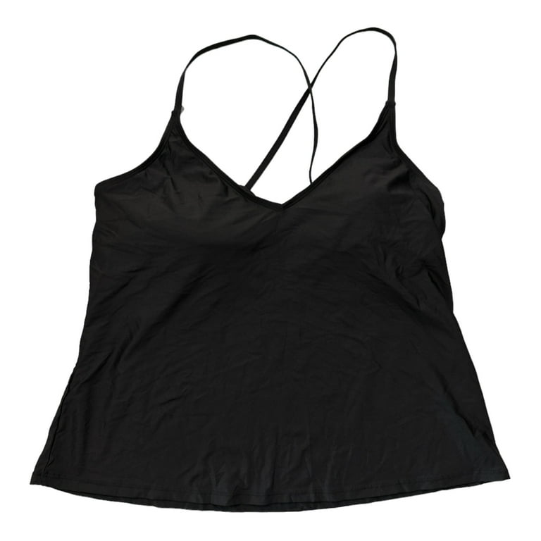 Anne Cole Women's Limited Edition Swim Triangle Tankini Top, Black