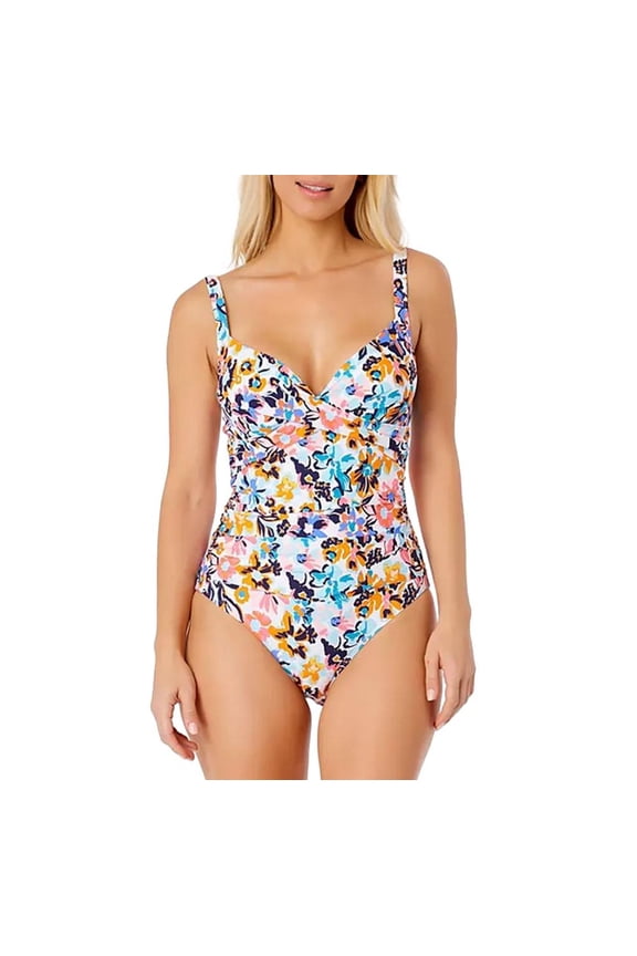 Women's One Piece Swimsuit in Floral Mutli Size XL