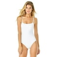 thumbnail image 1 of Anne Cole Women's Shirred Classic Lingerie One Piece Swimsuit, White, 12, 1 of 5