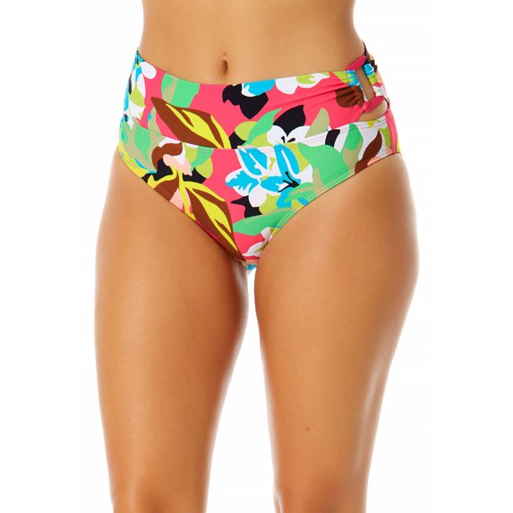 Anne Cole - Women's Side Ring Mid Rise Bikini Swim Bottom