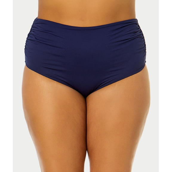 Anne Cole Womens Plus Convertible High Waist Swim Bottom Separates