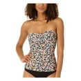 thumbnail image 1 of Anne Cole Womens Printed Twist Front Tankini Swim Top, 1 of 1