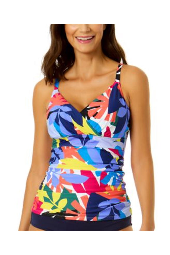 Womens Printed Underwire Tank Tropical Foral 32C34B