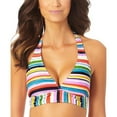 thumbnail image 1 of Anne Cole Womens Striped Halter Bikini Swim Top, 1 of 2