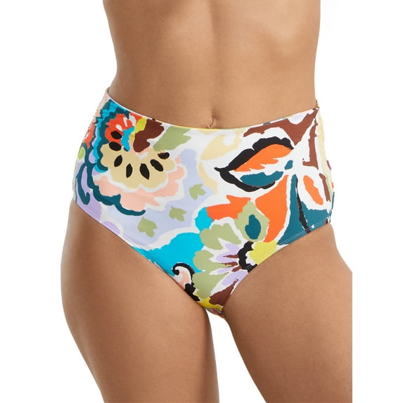 Anne Cole - Women's Fold Over High Waist Shirred Bikini Swim Bottoms