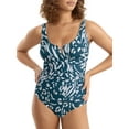 thumbnail image 1 of Anne Cole womens  V-Wire One-Piece, 8, Blue, 1 of 2