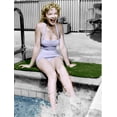 thumbnail image 1 of Anne Francis - Pool Colorized Photo Print (8 x 10), 1 of 1