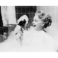 thumbnail image 1 of Anne Francis filming bubble bath scene The Great American pastime 8x10 photo, 1 of 1