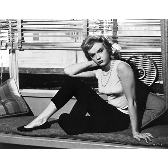 Anne Francis posed in Portrait Beside the Windows Photo Print (24 x 30)
