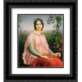 thumbnail image 1 of Anne Francois Louis Janmot 2x Matted 20x24 Black Ornate Framed Art Print 'Les fleurs des champs', 1 of 2