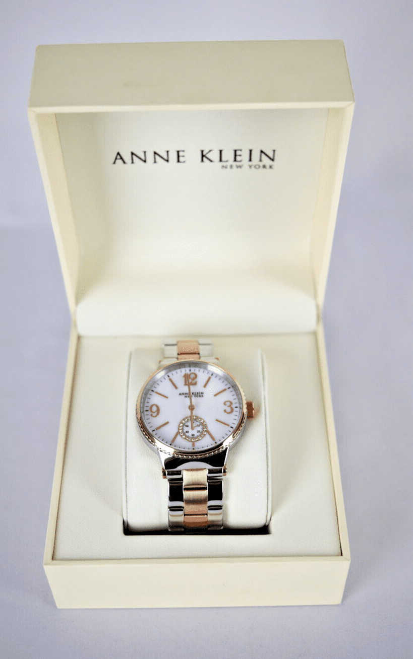Anne Klein ladies automatic watch Anne Klein 36mm Steel Two Tone White Dial Automatic Ladies  main image 3