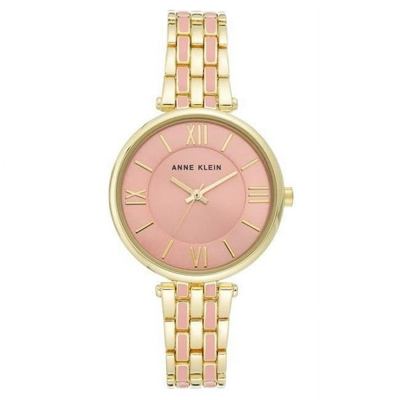 Anne Klein AK-3276PKGB Women Gold & Pink Bracelet Watch