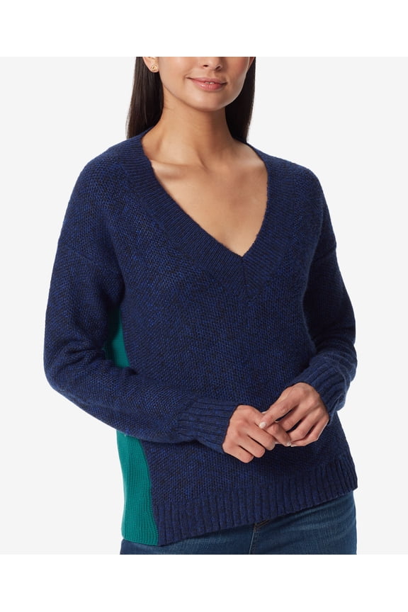 Denim Sport Vacationer Contrast Sweater Blue Print/ Alpine Gr L