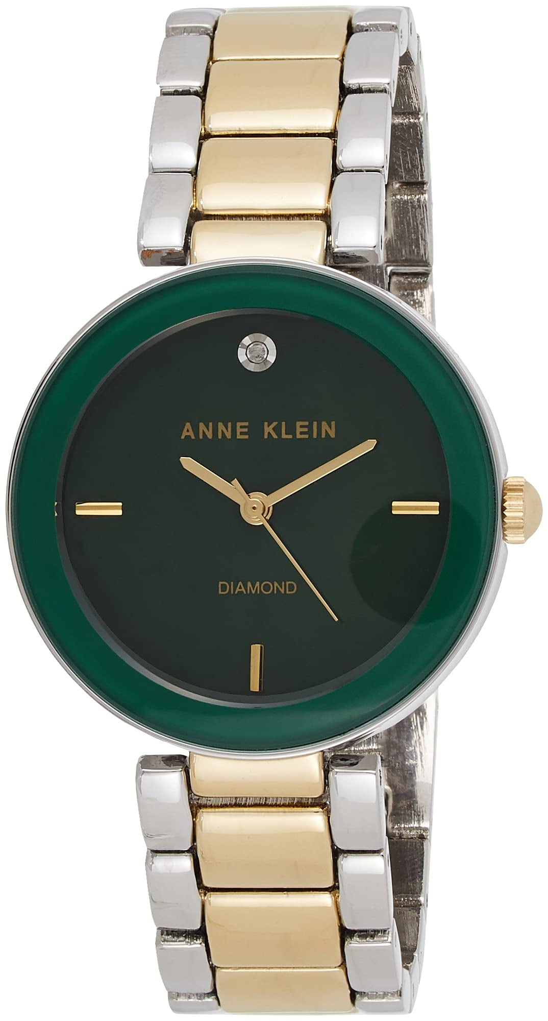 Anne Klein Dress Watch (Model: AK/3609SVRT) Vintage Anne Klein Diamond Watch | Ladies Dress Watch