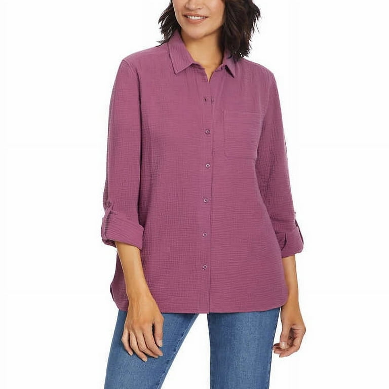 ジャケット・アウター ancellm DOUBLEGAUZE SHIRT(PURPLE) ANCELLM - DOUBLEGAUZE SHIRT | PURPLE | ダブルガーゼシャツ