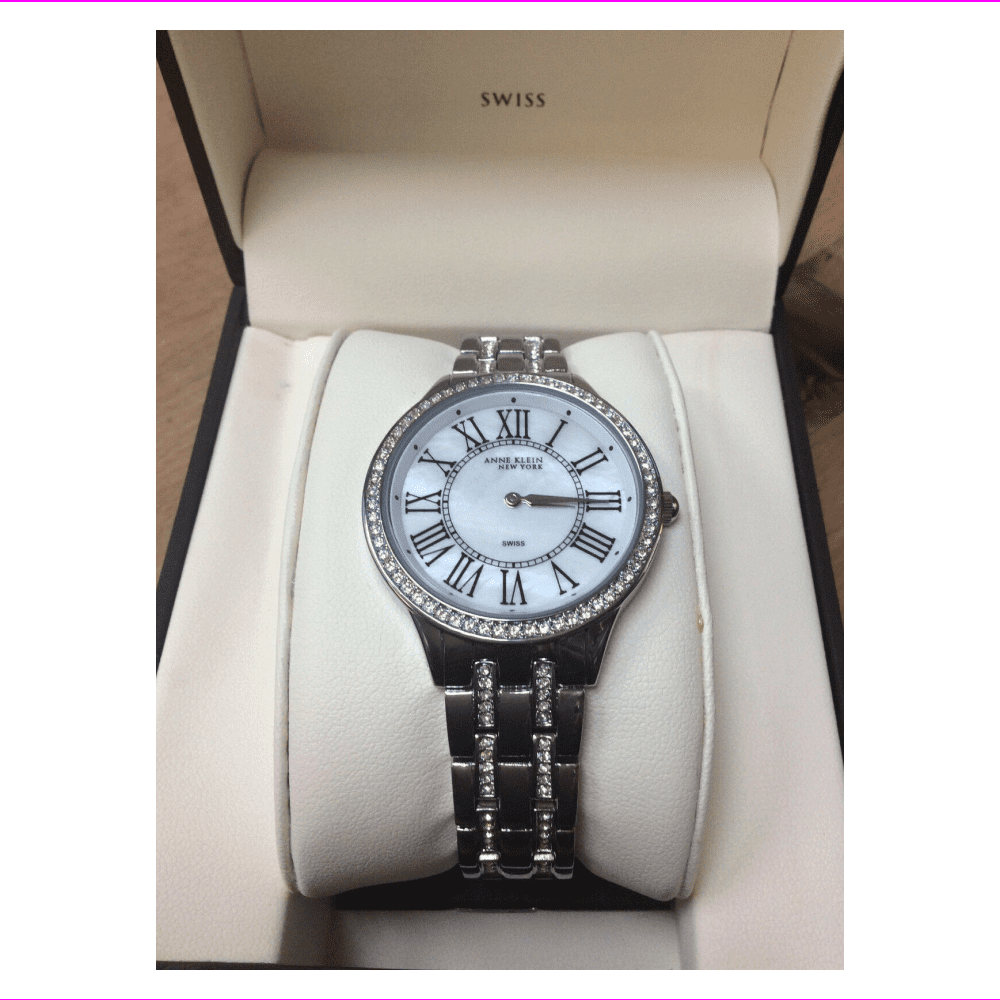 ANNE KLEIN WOMEN WATCHES WITH CRYSTALL, SWISS Anne Klein Stainless Steel Swiss Made Crystal Mother of  main image 3