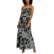 Anne Klein Petite Printed Maxi Dress Anne Black PM