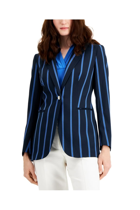 Petite Striped Blazer Distant Mountain Combo 4P