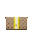 thumbnail image 1 of Anne Klein Ring Logo Wallet On A String w/Varsity Stripe Cream Brown Logo/Anne White/Bright Daffodil/Brownie One Size, 1 of 1