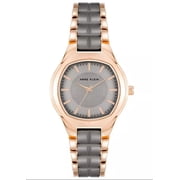 Anne Klein Rose Gold-Tone Alloy with Taupe Ceramic Ladies Watch