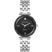 Anne Klein Silver-Tone Diamond Ladies Watch