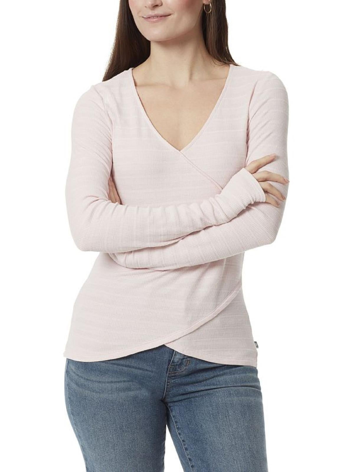 Anne Klein Sport Womens V Neck Knit Pullover Top