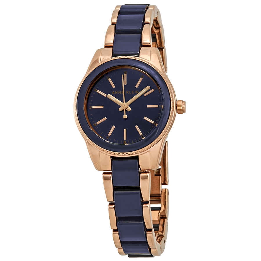 Anne Klein Trend Navy Blue Dial Ladies Watch AK/3212NVRG