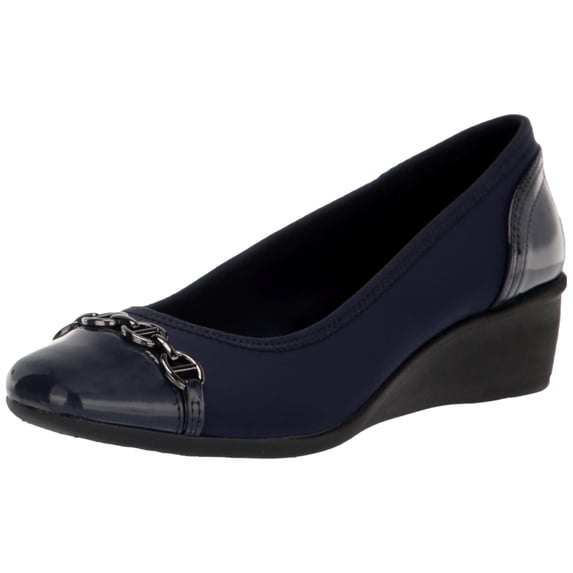 Anne Klein Webster Navy Multi Stretch WEBS01F9-461 Women's Size 6.5