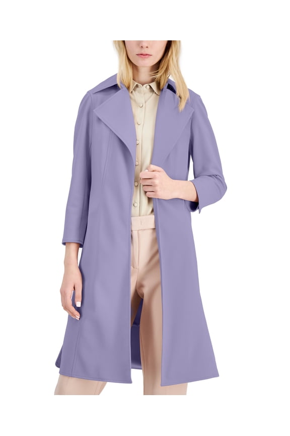 Wide Collar Twill Jacket Light Lavender 2