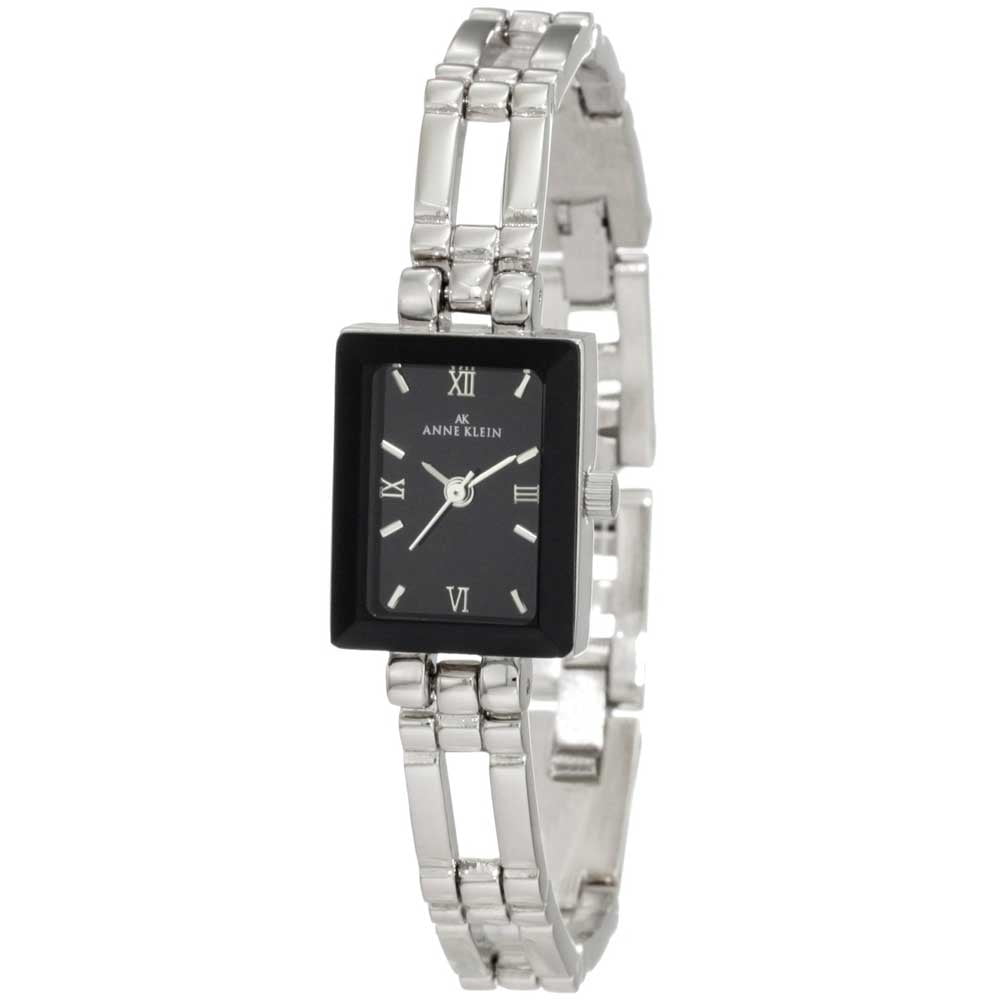 Anne Klein Two Tone (Silver/Black) Watch Black and Silver-tone Anne Klein Diamond Watch for Women  main image 2