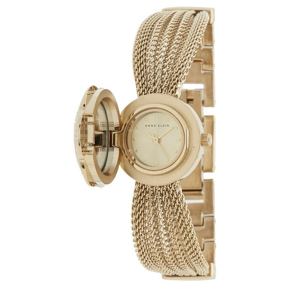 Anne Klein Women's AK-1046CHCV Gold Metal Swiss Quartz Fashion Watch