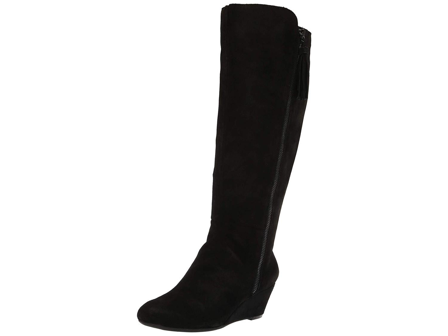 Anne Klein Women s Alanna Wedge Boot Knee High Walmart