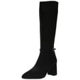 thumbnail image 1 of Anne Klein Women's Brenice High Heel Boots, Black Suede, 8.5, 1 of 1