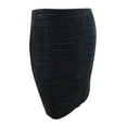 thumbnail image 1 of Anne Klein Women's Check Tweed Pencil Skirt (4, Anne Black/Spruce), 1 of 2