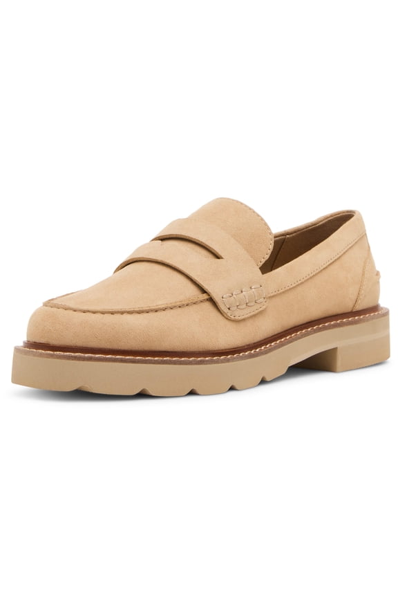 Emmylou Flat Loafers Slip on Shoes for Women with Cushioned Insole, Flexible Iflex Support, Low Heel Pull on Footwear