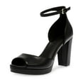 thumbnail image 1 of Anne Klein Women's High Heeled Platform Sandals Vista, Black, 7, 1 of 2