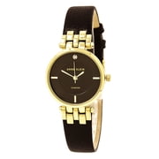 Anne Klein Womens Leather Bangle Set And Watch AK-2684BKST