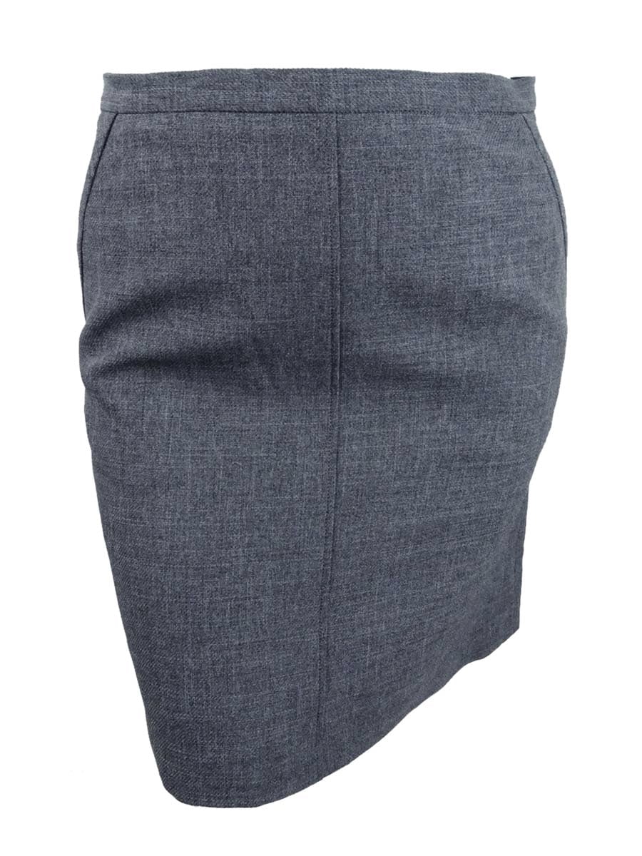 Anne Klein Women's Melange Tailored Skirt (10, Nantucket/Anne Black)