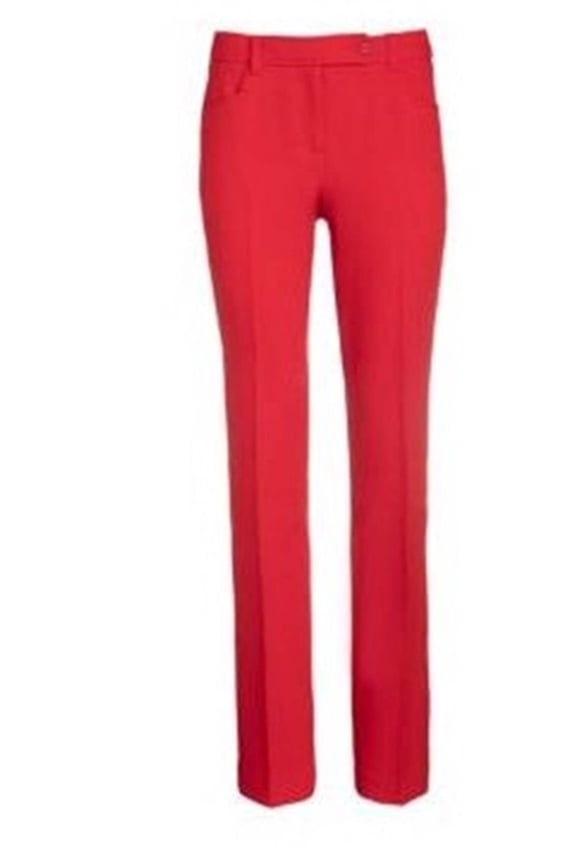 Women's Misses Twill Straight Leg Pant Red Size 10