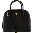 thumbnail image 1 of Anne Klein Women's Small Billie Faux Leather Dome Top-Handle Bag Satchel - Black, 1 of 3