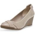 thumbnail image 1 of Anne Klein Sport Timeout Wedge Heels for Women, Casual Slip on Wedge Pump, Lightweight Sole, Flexible Outsole, Lightly Padded Sock Comfort Style, 1 of 7
