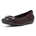 thumbnail image 1 of Anne Klein Uplift Ballet Flats for Women Casual Shoes Cushioned Foam Footbed Lightweight Open Toe Breathable Textile Synthetic Upper Slip on, 1 of 7