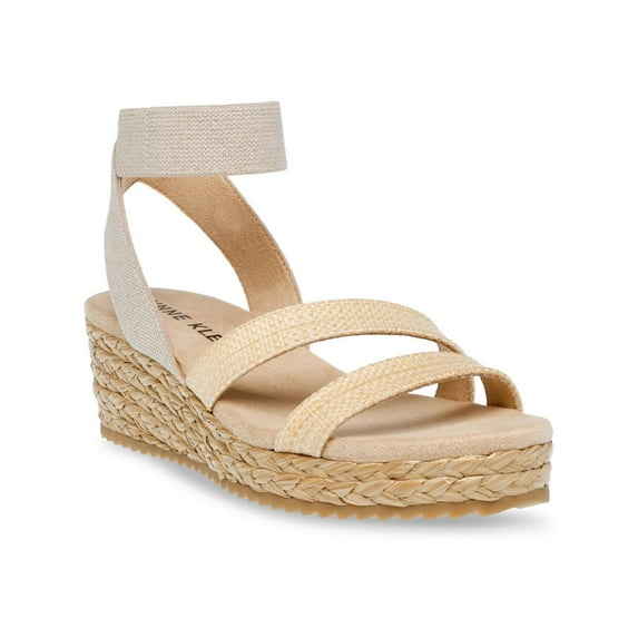 Anne Klein Womens Alyson Ankle Strap Slingback Wedge Sandals