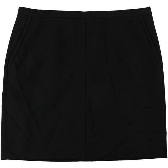 Anne Klein Womens Basic A-line Skirt, Black, 18