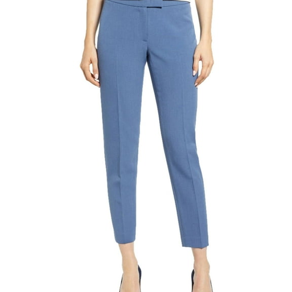 Anne Klein Womens Solid Casual Trouser Pants, Blue, 0