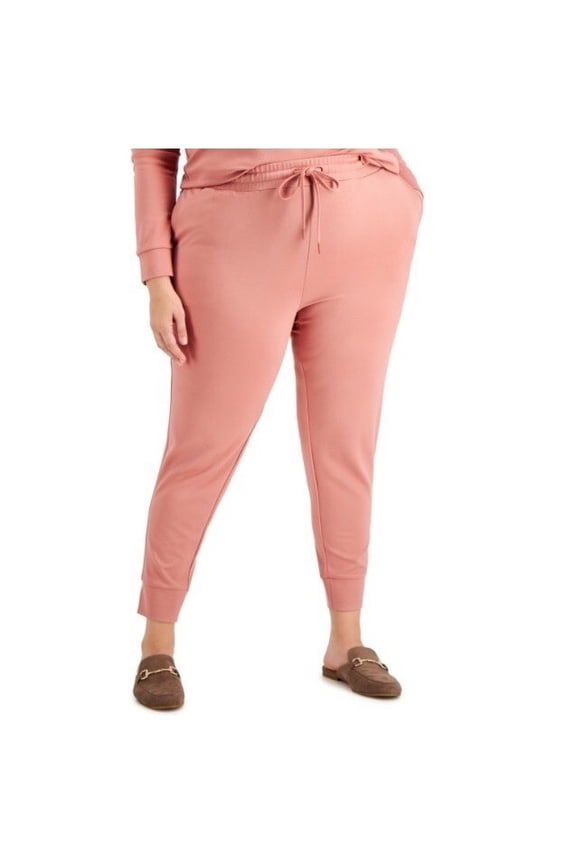 Women's Casual Comfort Solid Jogger Pants, Sweatpants Size 0X