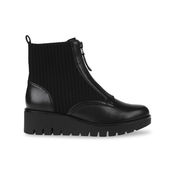 Anne Klein Womens DEL Casual Leather Ankle Boots