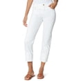 thumbnail image 1 of Anne Klein Womens Denim Stretch Low-Rise Cropped Jeans, 1 of 2